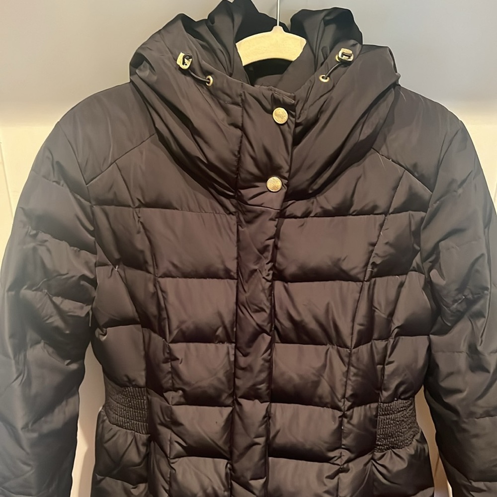 Cole Haan black puffer coat - Picture 4 of 5